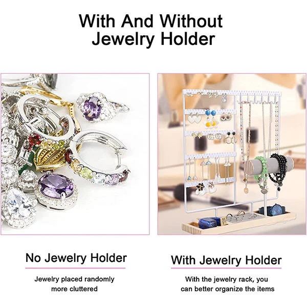Vertical Jewelry Organizer With Hooks Vertical Jewelry Organizer With Hooks